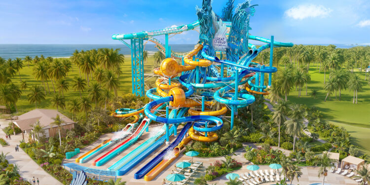 Norwegian Cruise Line revela la fecha de apertura de Great Tides Waterpark, el ambicioso parque acuático que transformará su isla privada en Las Bahamas